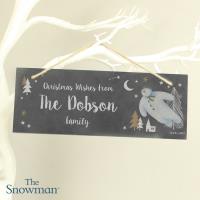 Personalised The Snowman Magical Adventure Hanging Slate Plaque Extra Image 1 Preview